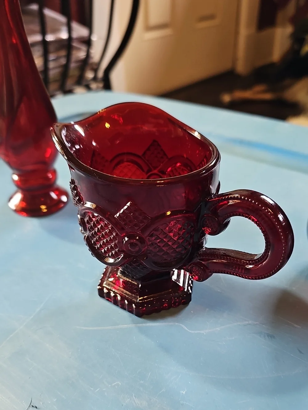 Avon Cape Cod Collection, Creamer, Cruet And A Decanter